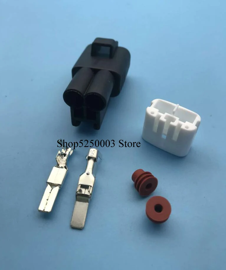 10 connector 2 pin 4,8 мм Мужской авто корпус для электрооборудования Штекер, разъем жгута проводов автомобильная проводка штекер 90980-11409 - Название цвета: 10 connector