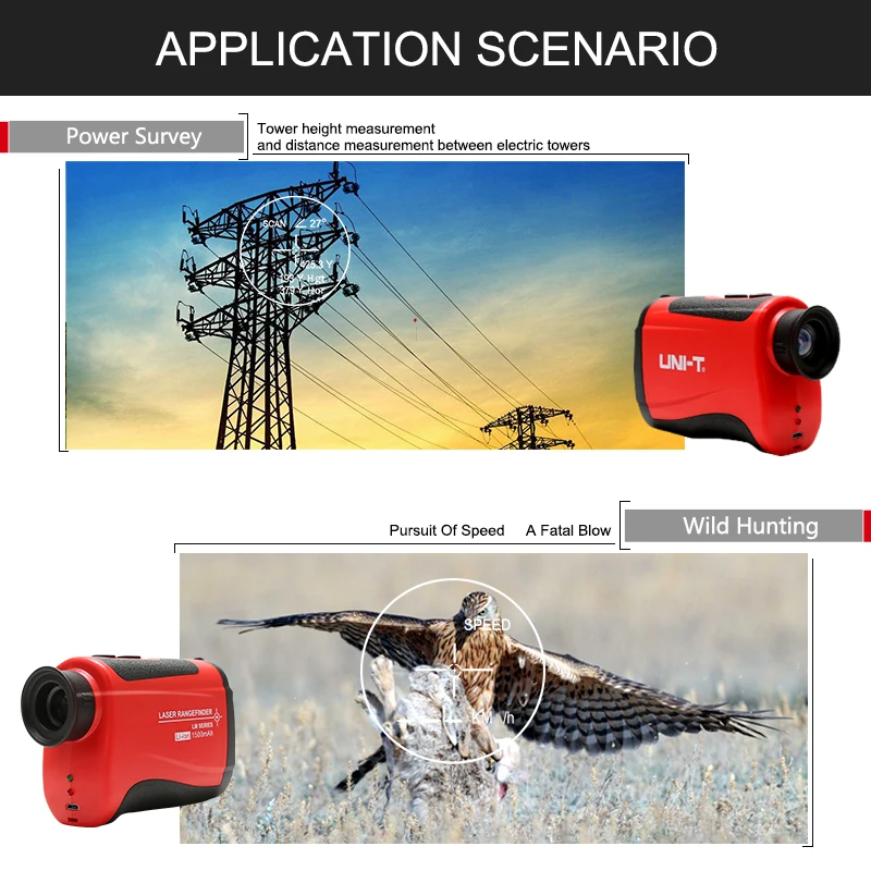 UNI-T портативный лазерный дальномер для гольфа, дальномер для гольфа, телескоп, дальномер, прибор для измерения угла высоты, инструмент для тестирования линейки LM600