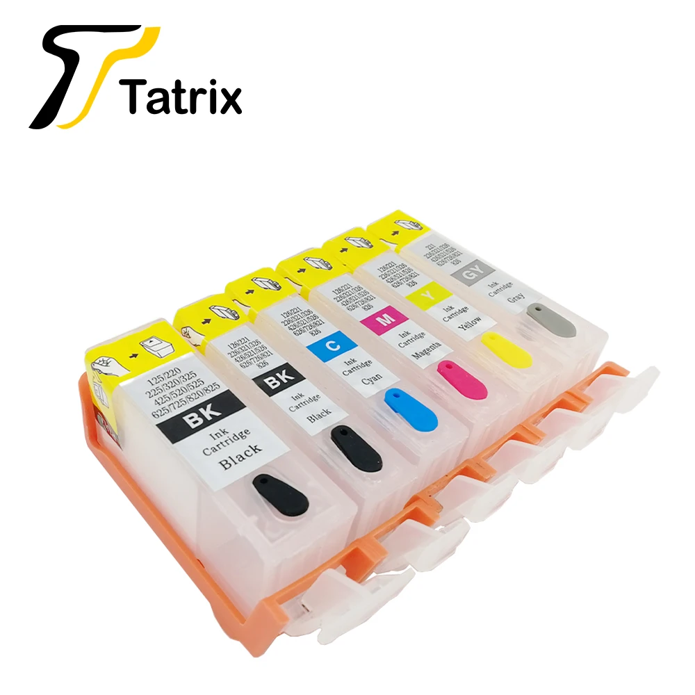 Tatrix PGI725 CLI726 перезаправляемый картридж для hp Canon IP4870 MG5170 MG5270 IX6560 MG6170 MG6270 MG8170 MG8270 с микросхемами Arc