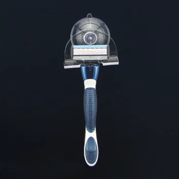 

Plastic Shaver Holder Razor Holder Wall-mounted Bathroom Shaver Cupula Shaver Caps Rack Blue Shaver Hook