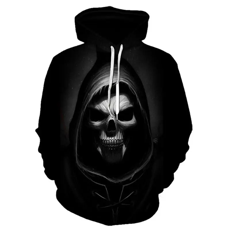 

Skull headr Men Hoodies Sweatshirts 3D Printed Funny Hip HOP Hoodies Novelty Streetwear Hooded Autumn Jackets Mlae Tracksuits