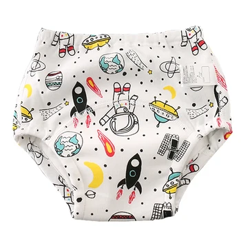 

Waterproof Toddler Training Pants 6 Layers Cotton Potty Training Underwear for Baby Boys Girls Unicorn Washable Diapers 4 Sizes
