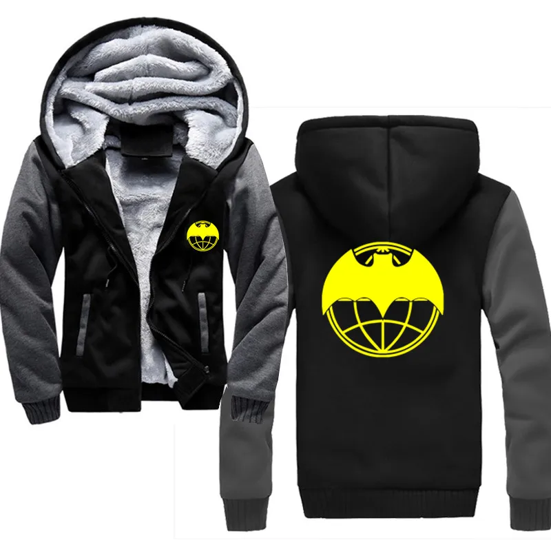 dark grey Военный интеллект Печать Drawstring карман с капюшоном Толстовка длинный рукав молния тонкий пальто мужской пиджак все размеры - Цвет: dark grey