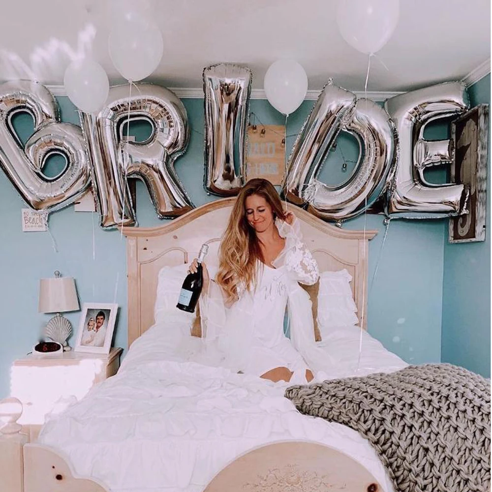 DazzJoy Bride to Be - Palloncini decorativi in oro rosa, decorazione