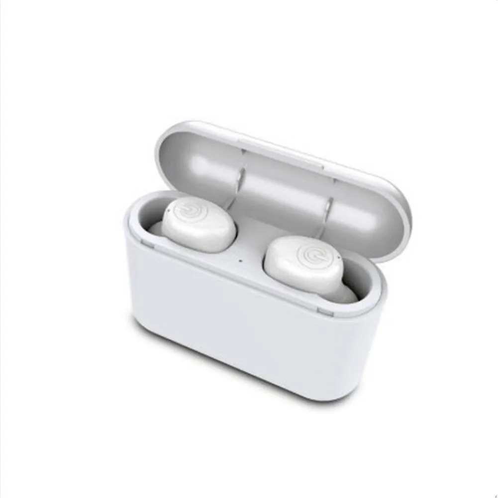 Tws-u8 Bluetooth 5,0 бинауральные беспроводные наушники акриловая стерео Спортивная гарнитура IPX7 пожизненная Водонепроницаемая гарнитура Мобильная мощность - Цвет: Белый
