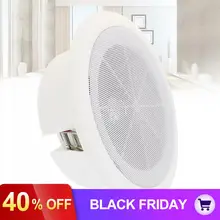 6,5 дюймов 6 Вт микрофонный вход USB MP3 плеер потолочный динамик для общественного вещания фоновый музыкальный динамик для домашнего ресторана