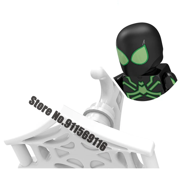 Superhero Spiderman Suit Building Blocks Bricks Mysterio Peter Parker Miles Morales Action Figures Kids Toys Christmas Gifts I-XP199
