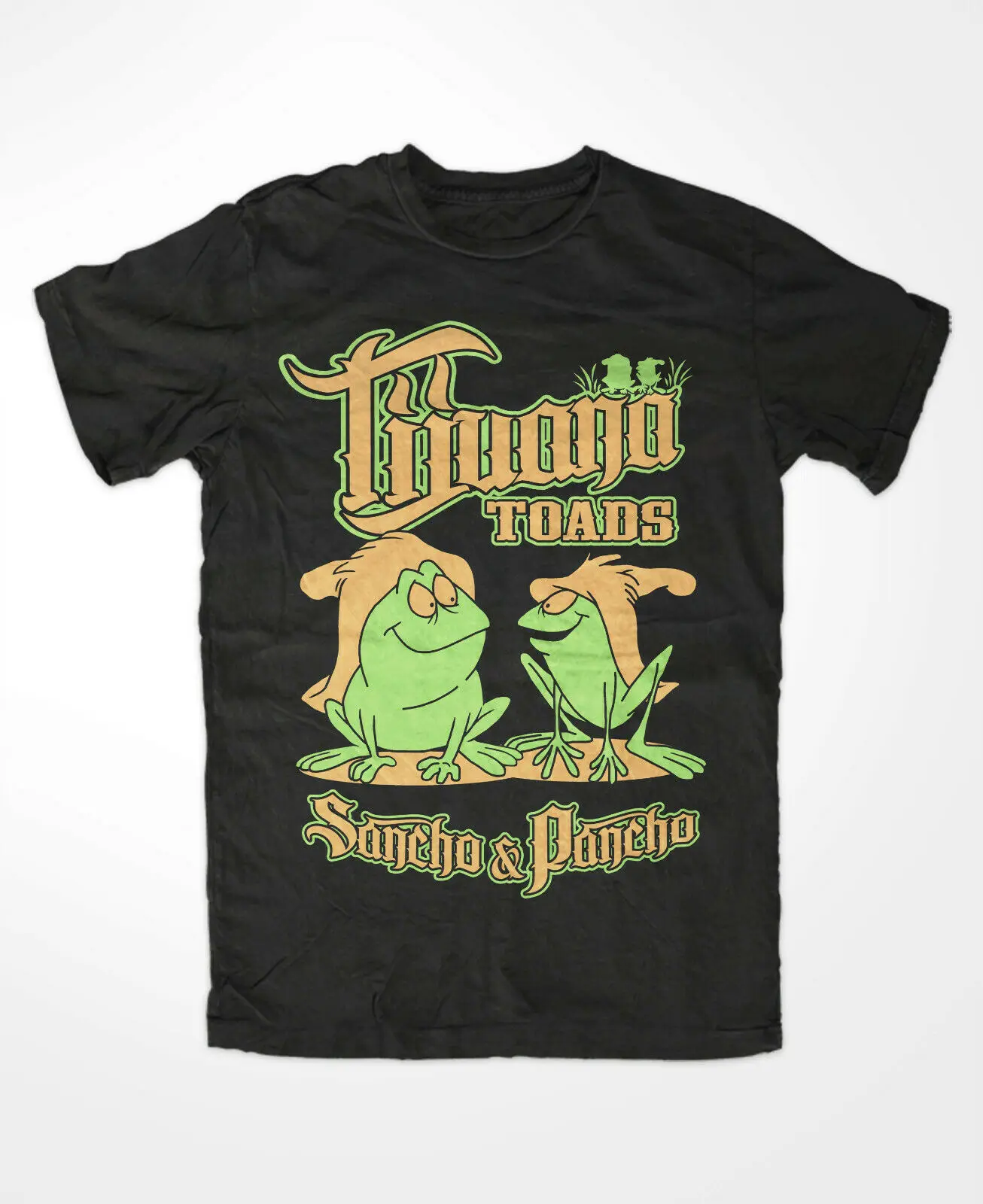 Футболка Tijuana Toads черный культ лягушки лягушка веселье Санчо Панчо Oldschool ТВ-шоу