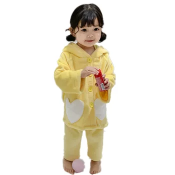 

2019 autumn and winter new children's clothing children's pig home service suit male treasure female treasure cartoon warm pajam