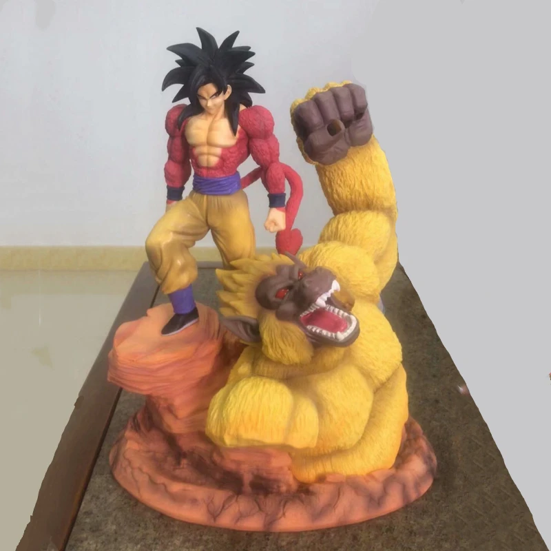 

Dragon Ball GT Explosion Super Saiyan 4 Super Son Goku Kakarotto GK Statue Great Ape Anime Figures Anime Model Collectible