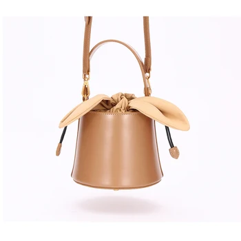 

Genuine leather Designer handbags women bucket bag female new bow shoulder bag GN-SB-hdxzst