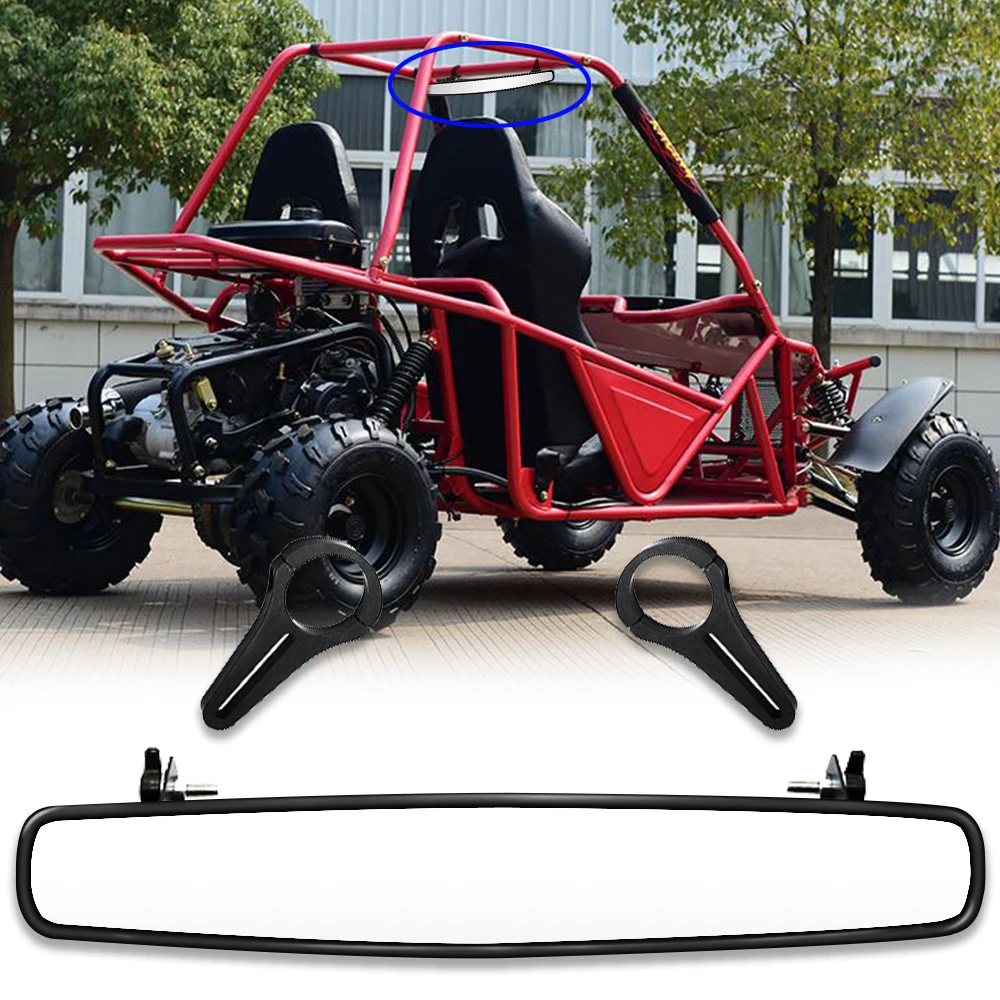 

1.75" UTV Wide Rear View Mirror Racing Mirror for Polaris RZR Rangers 800 1000 XP 900 1000 for Yamaha Rhino Top for Honda