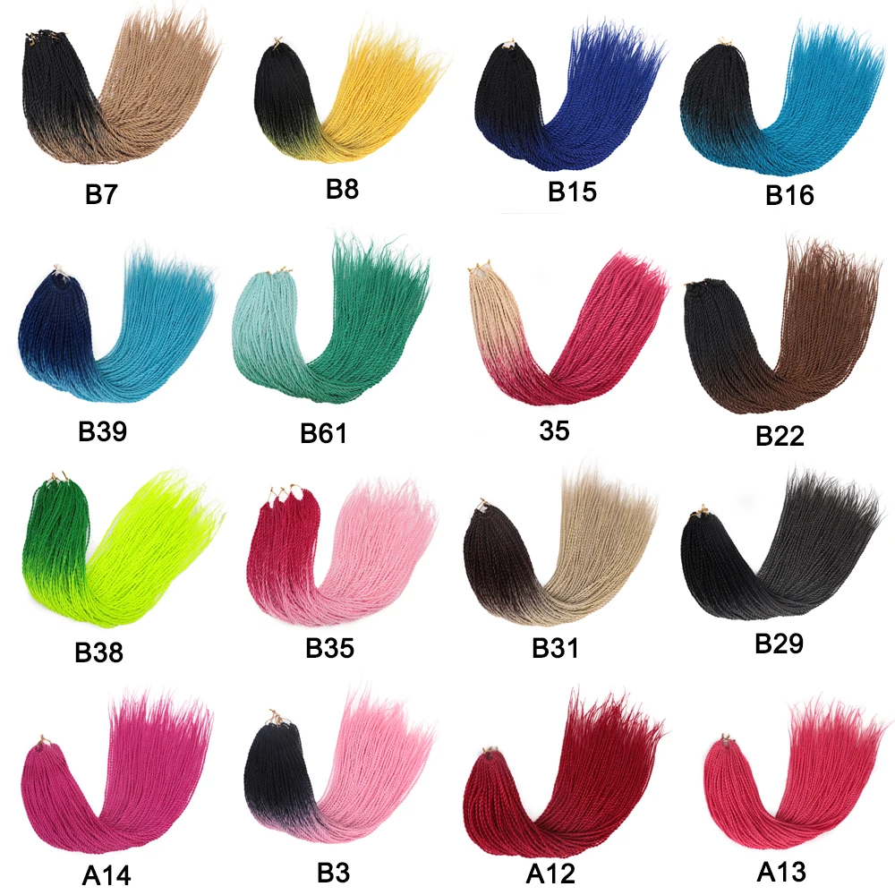 AISIBEAUTY, вязанные косички, волосы, 24 дюйма, Омбре, канальские волосы, синтетические, Сенегальские, крученые волосы для наращивания, для отдыха, косплей