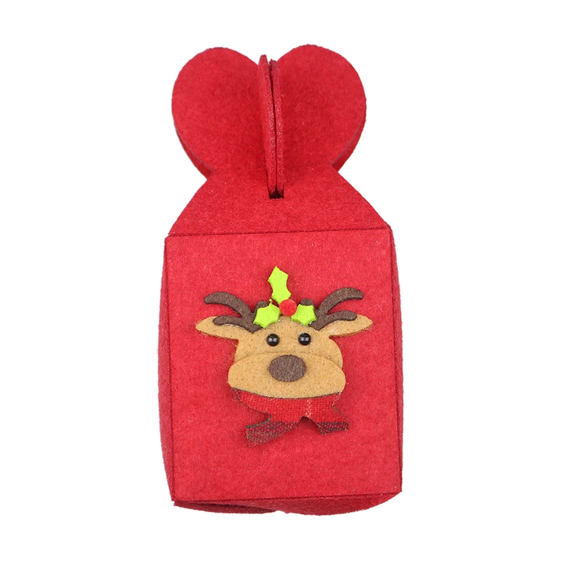 Red moose Новые модные рождественские украшения своими руками складные сумки для яблока креативные Нетканые Сумки Подарочные Сумки - Цвет: Red moose