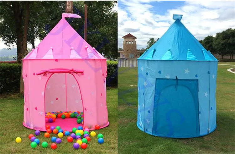 9 Colors Play Tent Portable Foldable Boy Girls Prince Folding Tent Children Boy Castle Play House Kids Gifts Outdoor Toy Tents