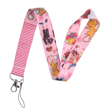 

Homegaga Card Captor Sakura Lanyards Cute Neck Strap Cartoon Key Phone Badge Holder Lanyards Hang Rope Ribbon D2365