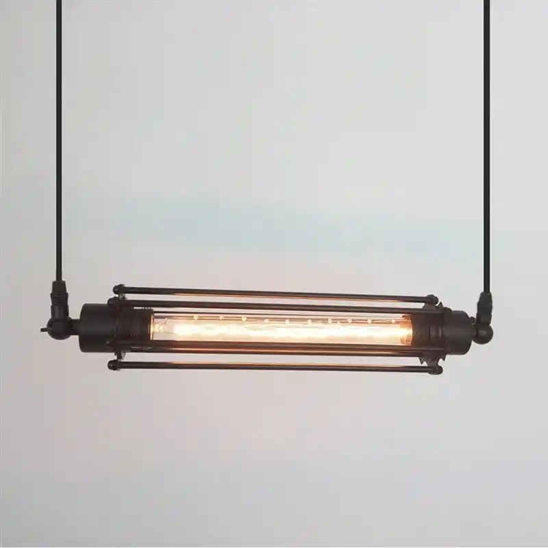 Electric Industrial Vintage Style Pendant Hanging Lights Fixture Metal Wire Cage For Bar Restaurant Kitchen With Aliexpress