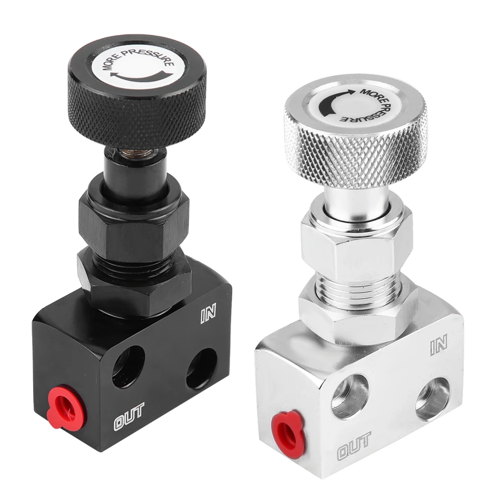 Silver Brake Proportion Adjustable Prop Valve Bias Adjuster Knob Type Silver Brake Proportion Adjustable Prop Valve Bias Adjuster Knob Type