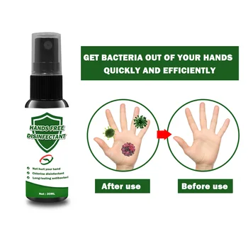 

30/50/100ml Hands Free Disinfectant Disinfection Spray Hand Sanitizer Inhibit Baterial and Virus Healthy Protection Supply