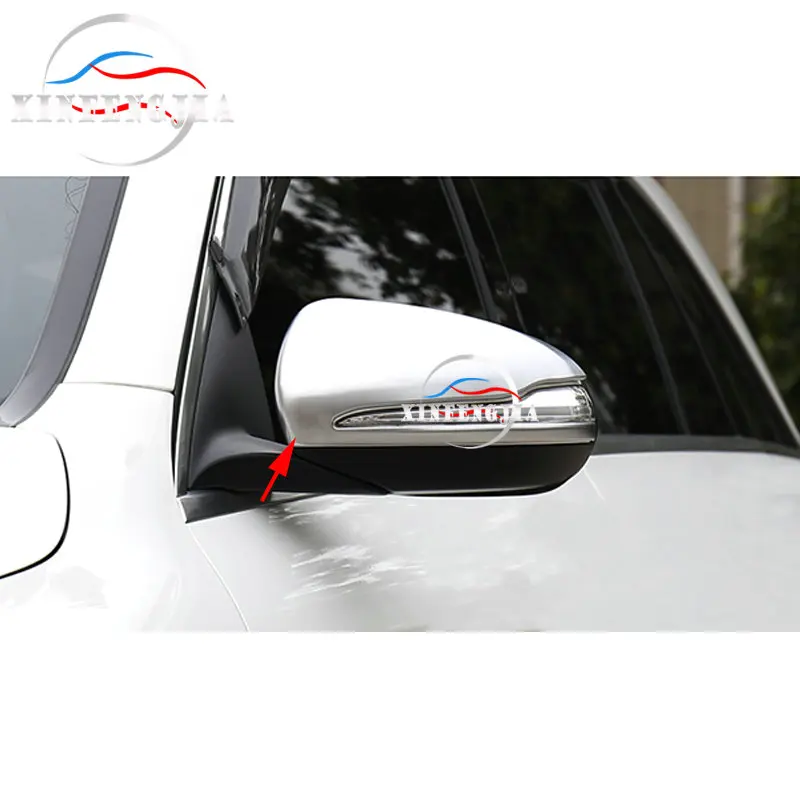 Для Mercedes-Benz C E класса GLC W205 W213 X253 15-19 2 шт хромированное зеркало заднего вида боковое зеркало корпус бокового зеркала украшения