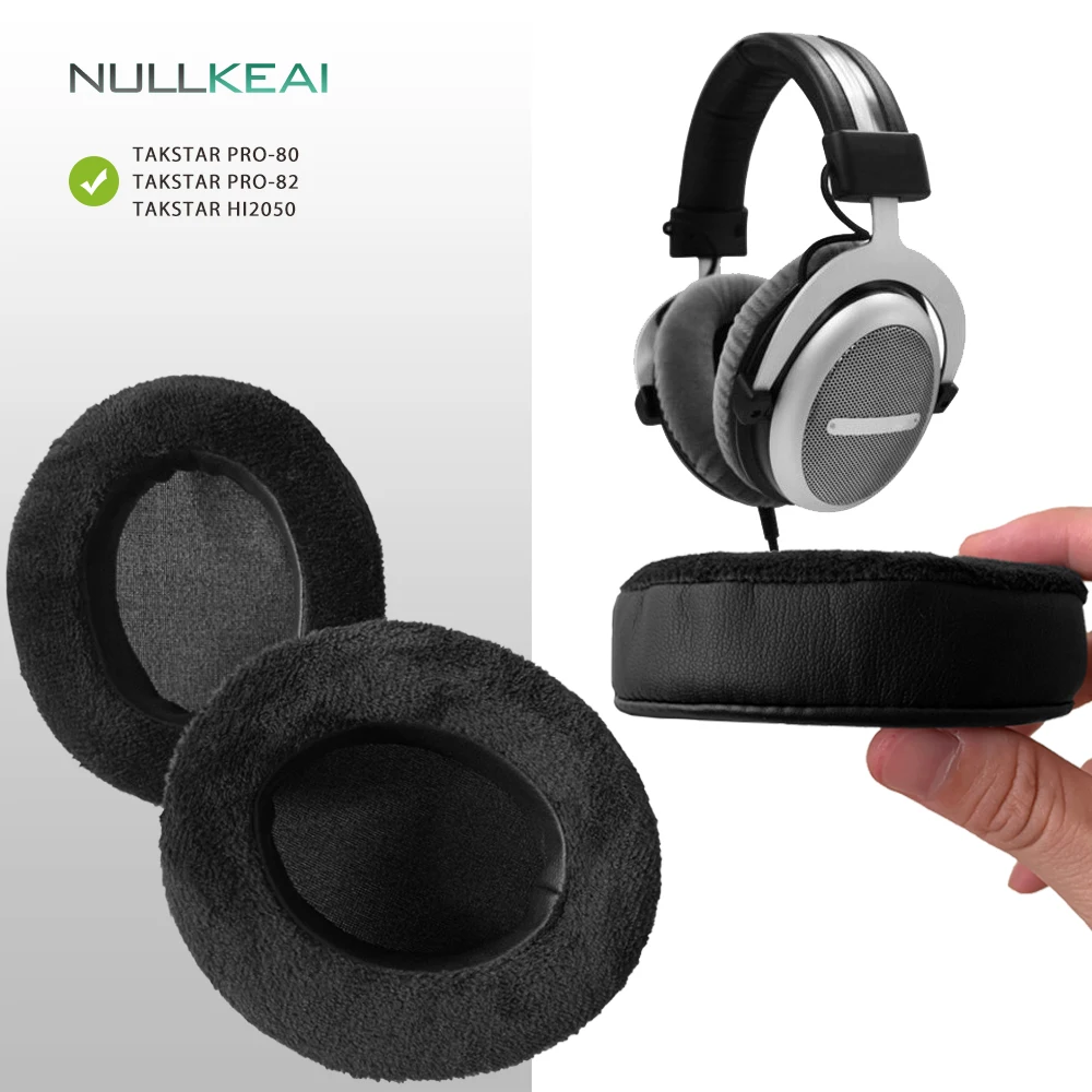 NULLKEAI запасные части подушечки для Takstar PRO80 PRO82 HI2050 наушники накладки ушей повязка