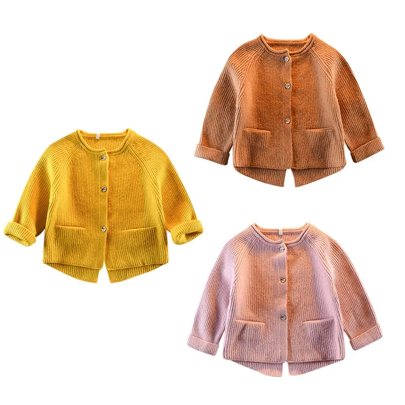 Свитер для маленьких девочек детский зимний бал открытый стежок свитер кардиган пиджак кардиган