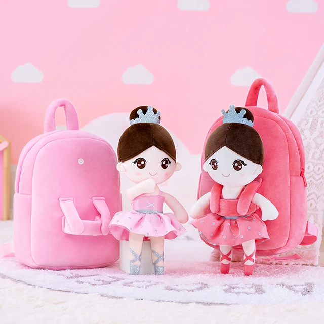 Gloveleya Stuffed Backpacks Girls Bags Kids Plush Backpack Ballet Dancer Dolls First Baby GIfts Toddler Knapsack plush Toys 5