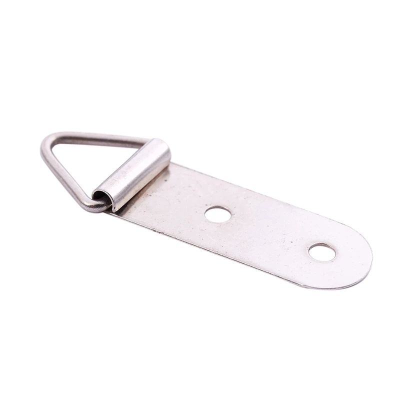 IALJ Топ Треугольные металлические крючки с двойным отверстием для подвешивания фотографий и рамок, 50 штук