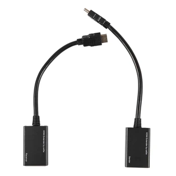 

Top HDMI Over RJ45 CAT5e CAT6 UTP LAN Ethernet Extender Repeater 1080P 3D to 100ft