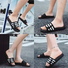 Летние мужские трендовые сандалии в Корейском стиле; модные повседневные сандалии; мужские шлепанцы