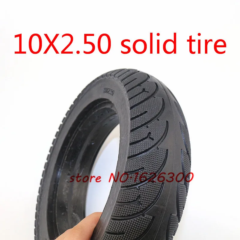 2 шт 10x2,50 бескамерные колеса шины 10*2,50 твердые шины без надувания электрический скутер шины для электрического скутера аксессуары