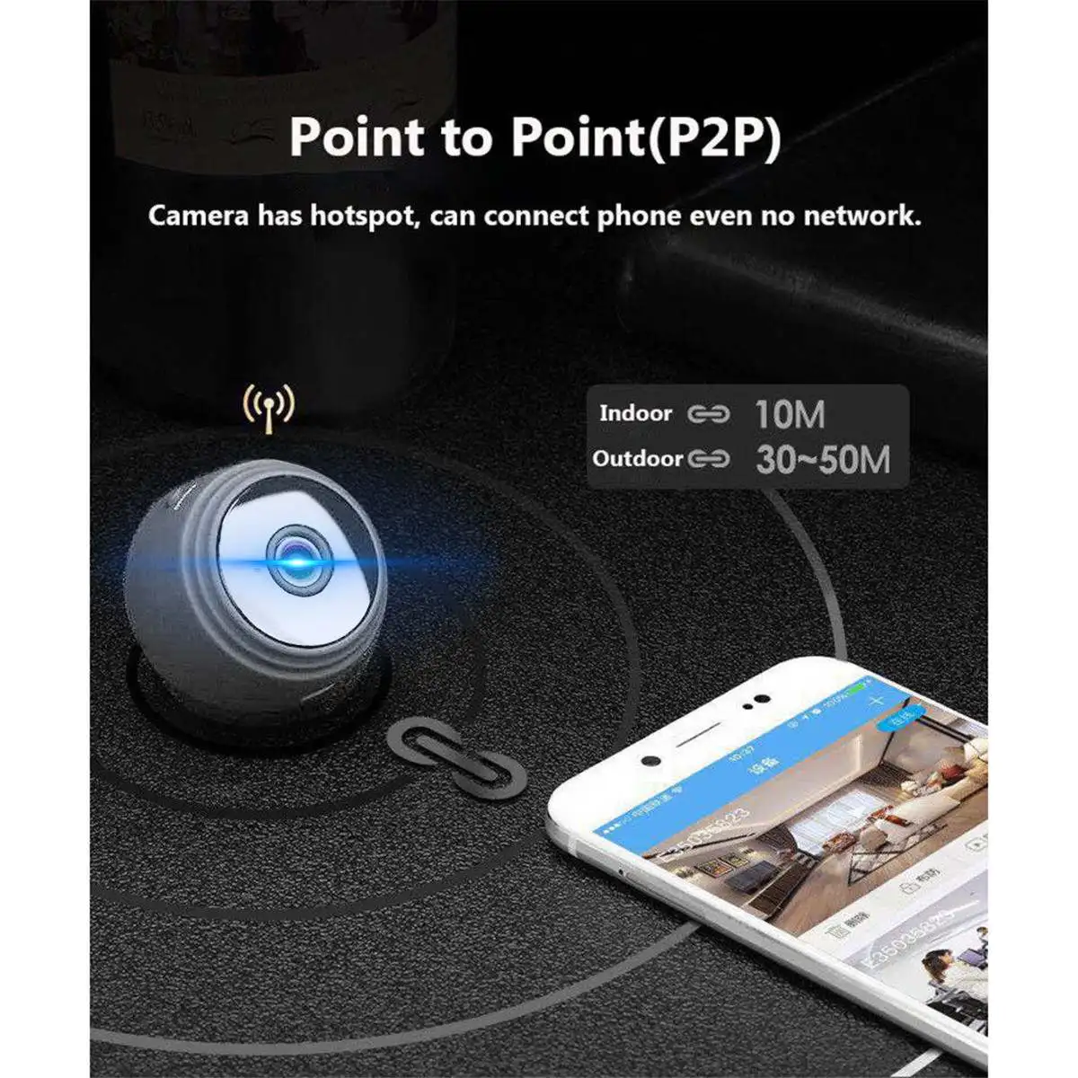 Мини-камера WiFi 1080P HD Беспроводная умная ip-камера безопасности Мини Wifi камера монитор домашняя Магнитная камера видеонаблюдения камера безопасности