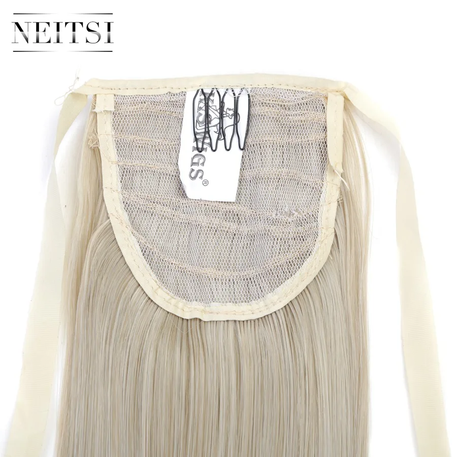 Neitsi 22 ''1 шт. прямые заколки для волос Cabelos Ponytail M24/613 цвет Pince Cheveux для наращивания волос