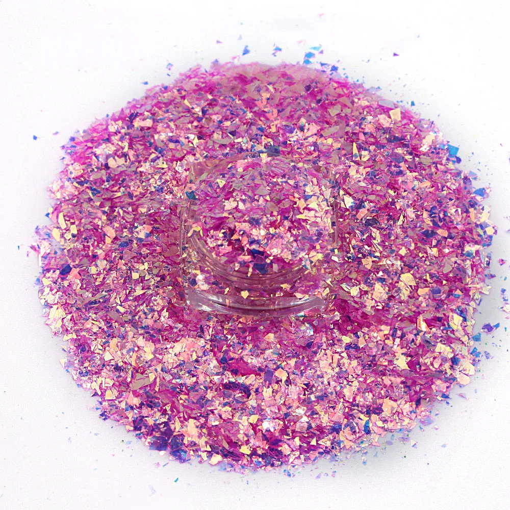 1kg/Pack Mixed Chunky Nail Glitter 12 colors Holographic Irregular