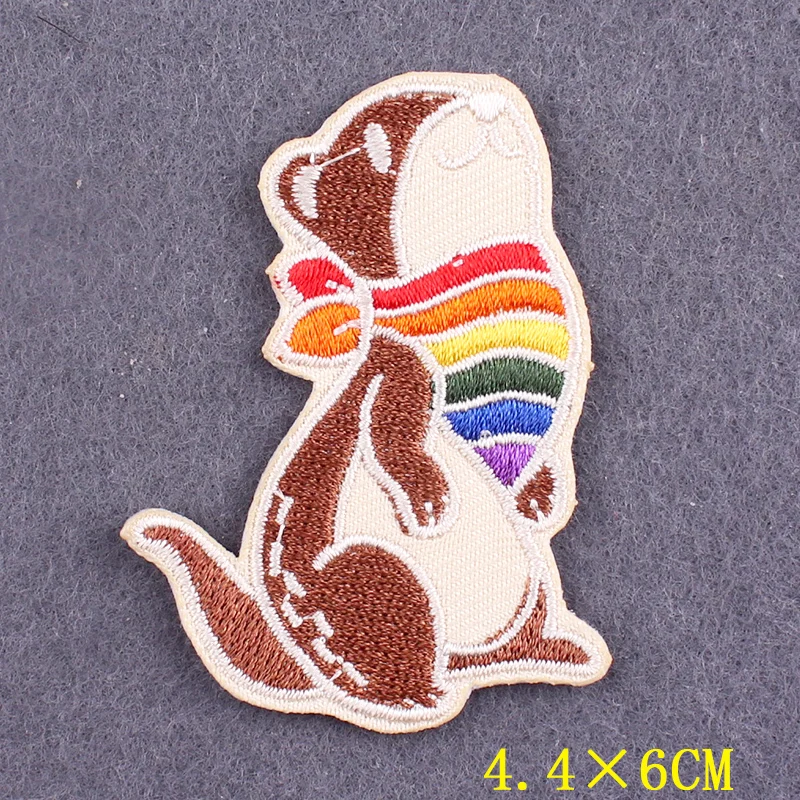 Toppa Ricamata Termoadesiva Stella Arcobaleno – 8,4 X 8 Cm, Ideale Per Abiti, Zaini, Gay Pride