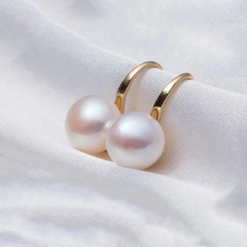 Stylish Minimalist Pearl Stud Women's Fine Elegant Drop Jewelry Earrings Gold Stud Earrings Wedding Party Gift 1