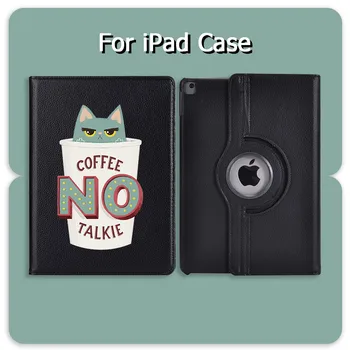 

Cute Cup Cat For ipad 7th Generation Case 360 Degree Rotating PU leather For ipad Mini Air 2 Tablet cover For ipad Pro 11in 2020