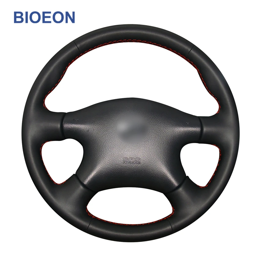

Hand Stitch Black PU Artificial Leather Car Steering Wheel Covers for Nissan Almera N16 Pathfinder Primera Paladin X-Trail