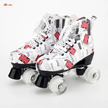 

YOBANG cheap PU 4 wheels quad roller skate for adults