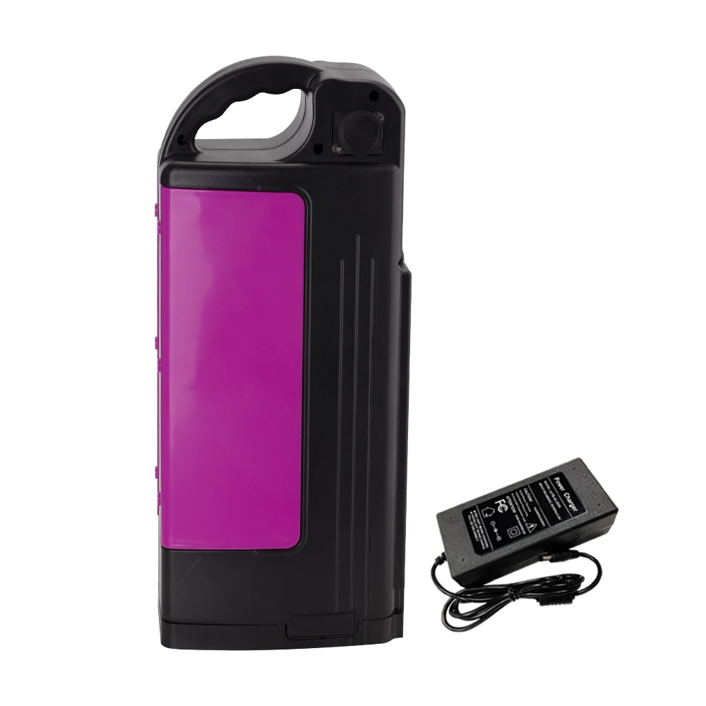 

With charger 48V 14Ah 13S4P ebike battery Li-ion electric bicycle 370x170x98mm