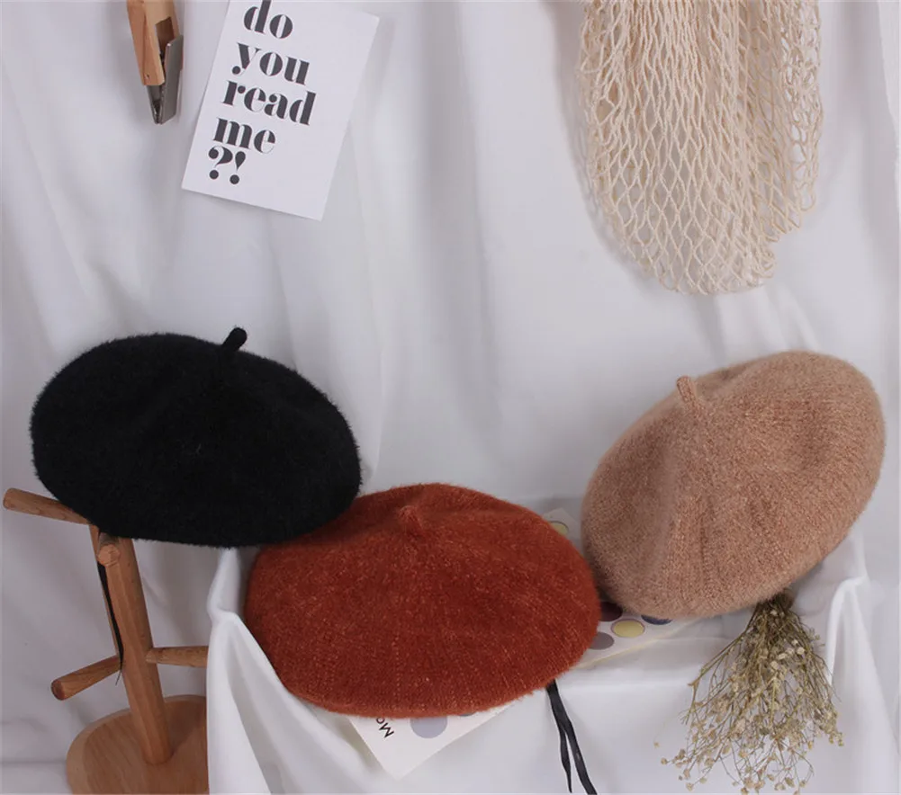 Детский шерстяной однотонный берет, детский чепчик, зимняя шапка, новая модная шапка для мальчиков и девочек, детский берет головной убор в французском стиле