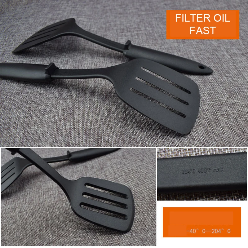 Silicone Slotted Turner Kitchen Cooking Tools Spatula Fried Shovel Egg Fish Frying Pan Turners Scoop Cooking silicone spatula cooking spatula kitchen cooking utensils