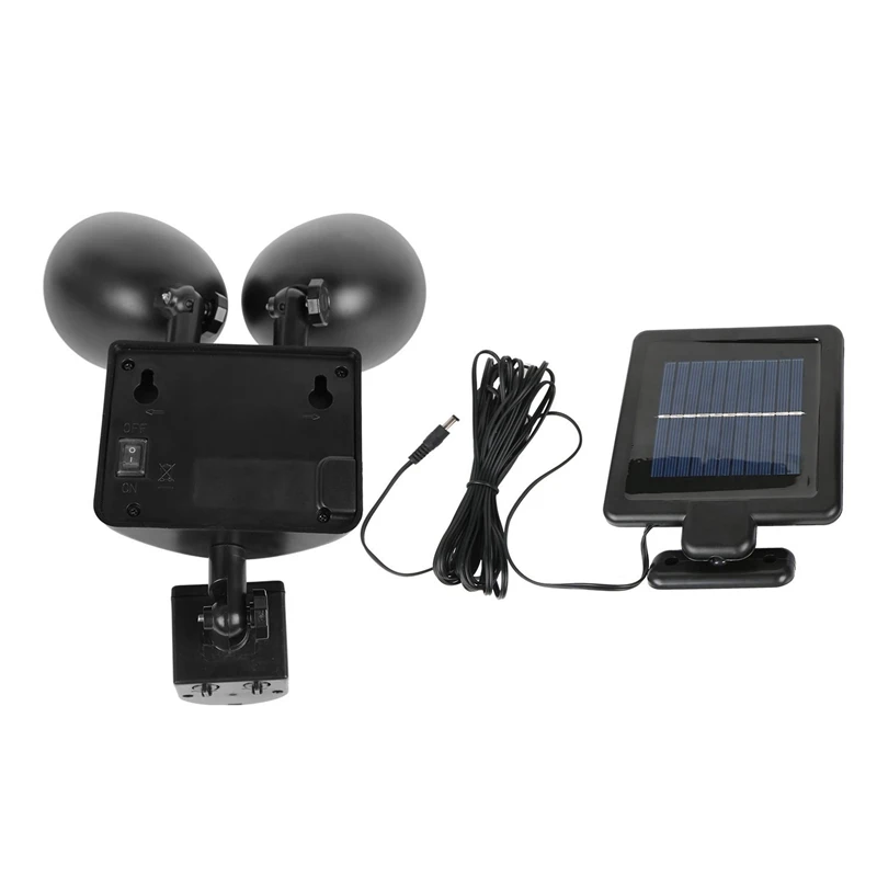 ABUI-22 светодиодный двойной детектор безопасности Солнечный Точечный светильник датчик движения Открытый прожектор светильник