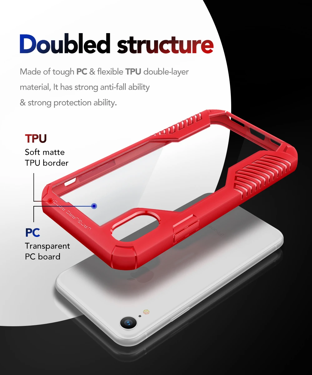Чехол для телефона iPhone XR прочные Чехлы сотовых телефонов сверхпрочный