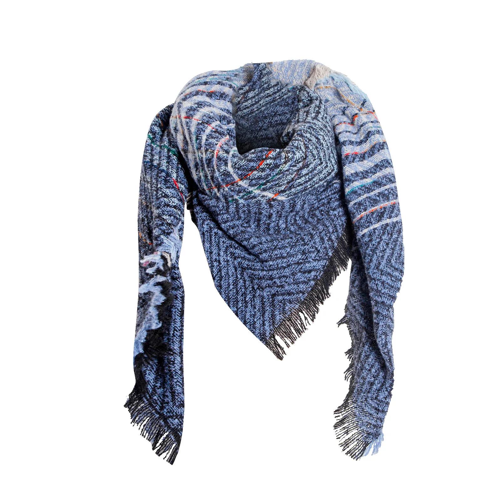

2020 New Designer Fashion Winter Women Colorful Scarf Casual Square Tassel Scarf Shawl Fashion Winter Scarf Bufanda Mujer
