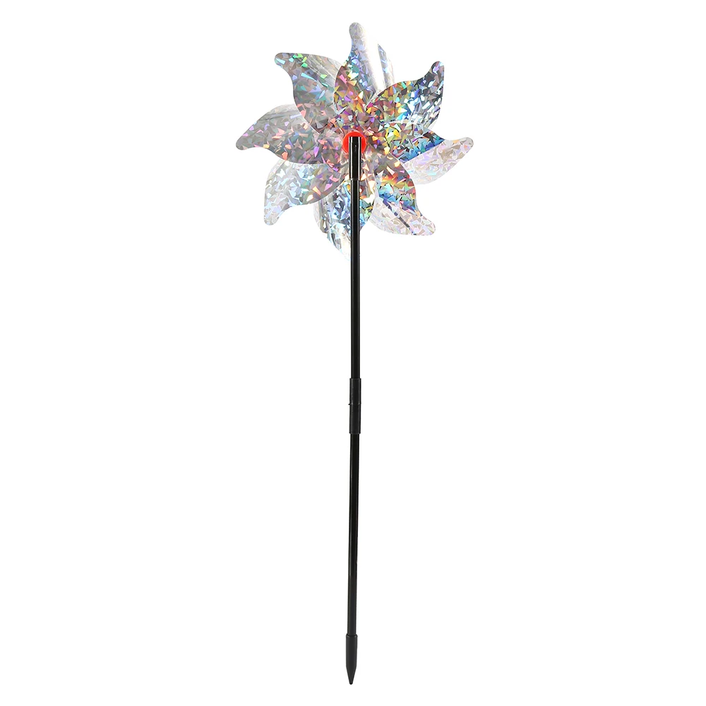 10 шт. отпугиватель птиц Pinwheel Драйв птицы Блестящий Спиннер птица удерживающая защита садовое растение урожаи цветок украшение для сада