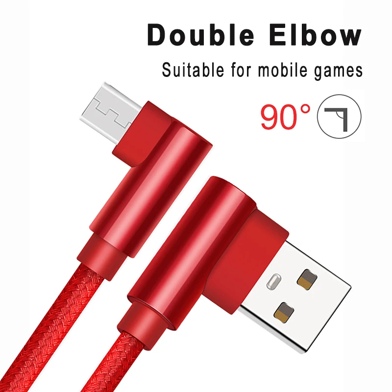 Вы первый Micro USB кабель 90 градусов провод для iPhone 8 X Micro Usb-c кабель type-c Шнур зарядное устройство кабель для передачи данных для Android ios Mi 8