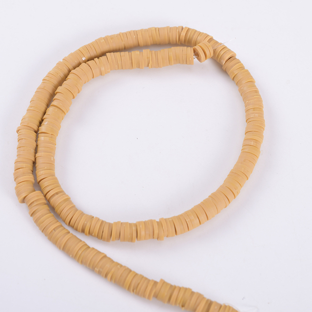 30 Colors 6mm Recyclable Polymer Clay Disc Spacer Beads Necklace Bracelet Handmade Loose Charms Beads For Jewelry Making