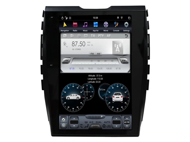 AVGOTOP Android 8,1 Tesla Автомобильный Gps навигатор DVD автомобильный радиоприемник для FORD EDGE- ручная воздушная версия 6 ядер+ 4G+ 32G ips экран