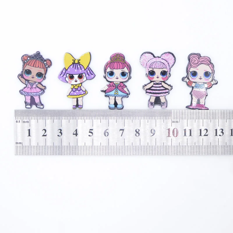 20 шт./лот Kawaii Baby Flatback Смола DIY ремесло поставка Крутые Девушки для банта центр крыло заколка для волос украшение принцесса орнамент для девочки